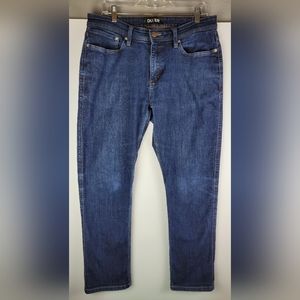 DU/ER L2X Relaxed Taper Leg Denim Blue Jeans Size 34 x 30